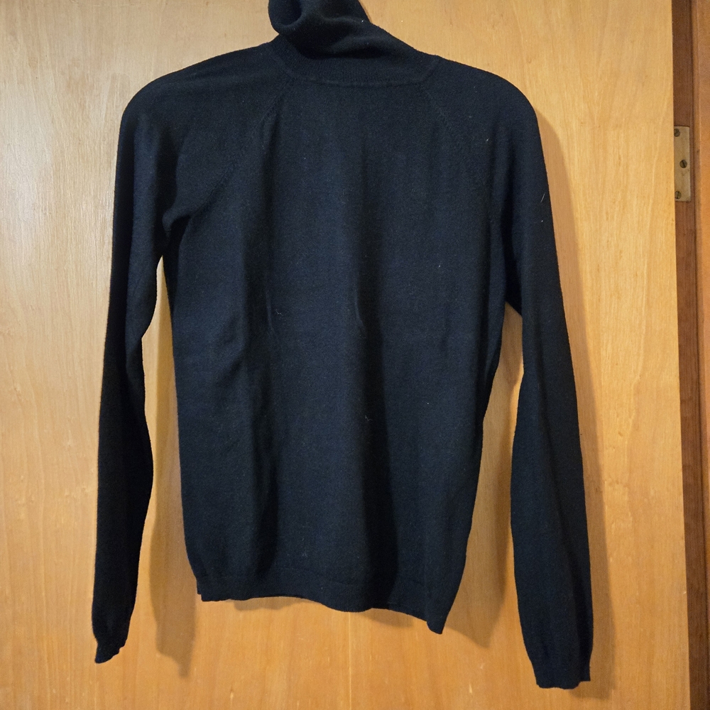 Talbots Black Turtleneck Sweater